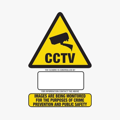 CCTV Window Sign